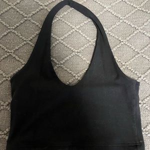 black halter top